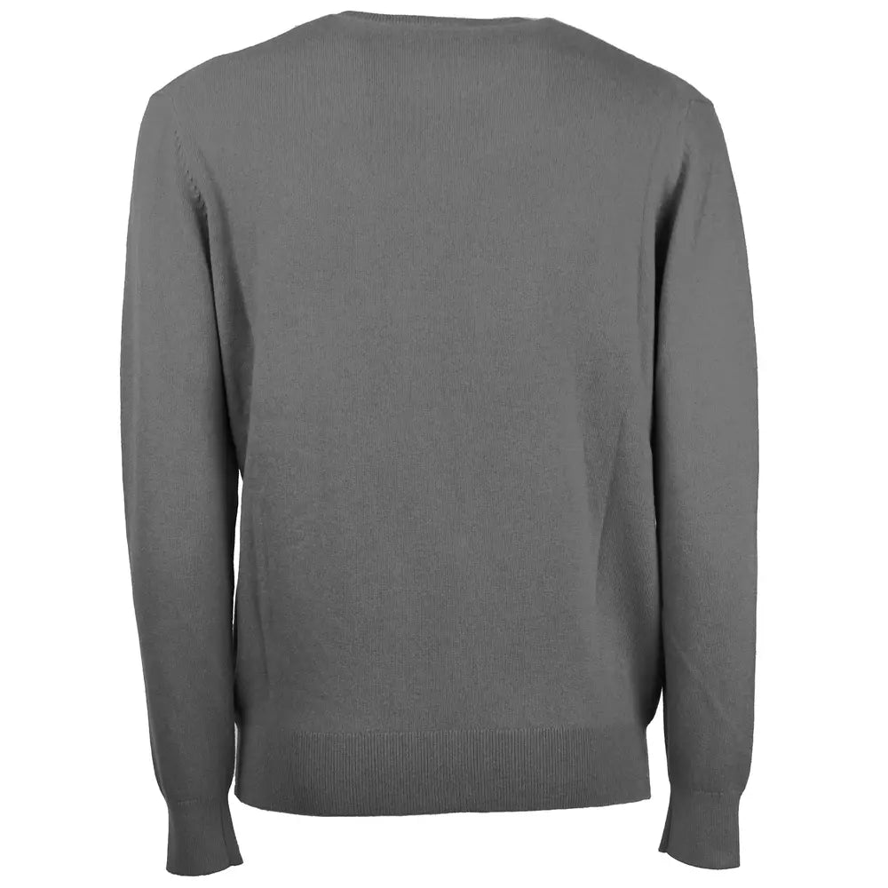 Emilio Romanelli Italian Wool-Cashmere Blend Crewneck Sweater