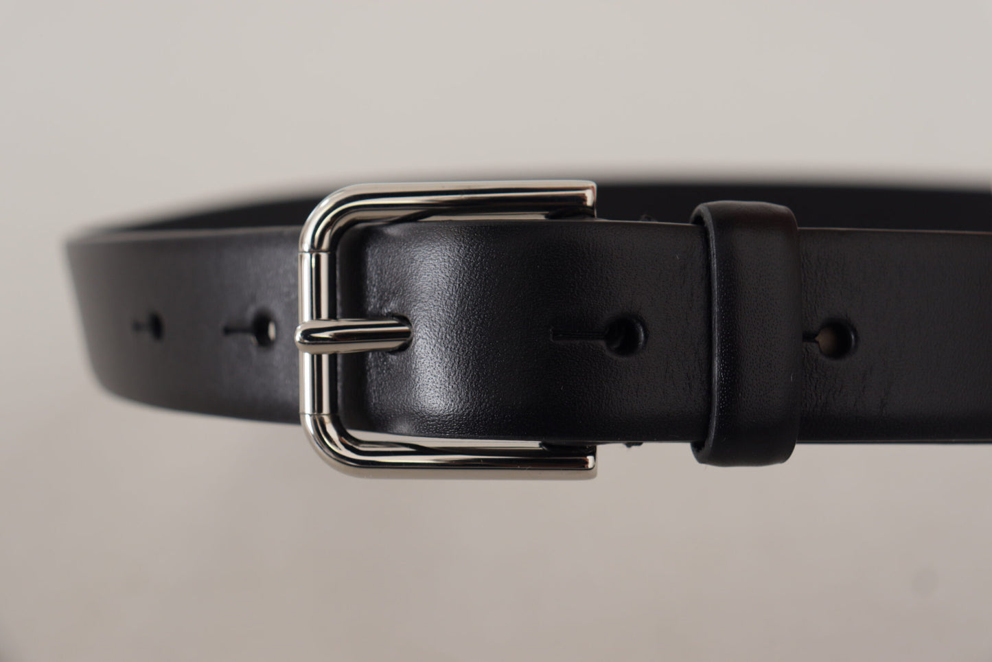 Dolce & Gabbana Elegance Reimagined Black Leather Belt