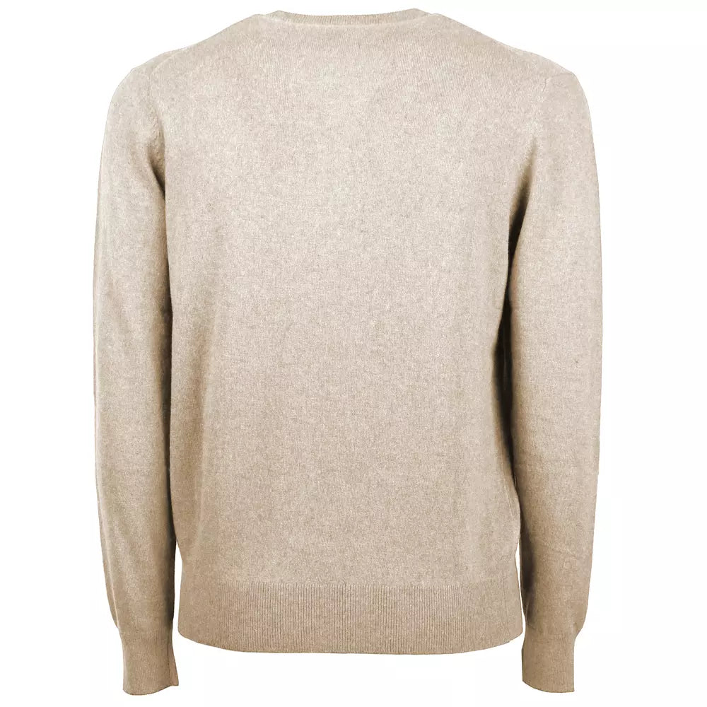 Emilio Romanelli Italian V-Neck Wool Blend Luxury Sweater