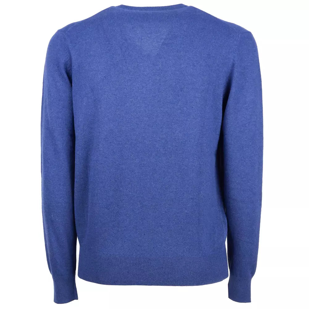 Emilio Romanelli V-Neck Wool-Cashmere Blend Sweater