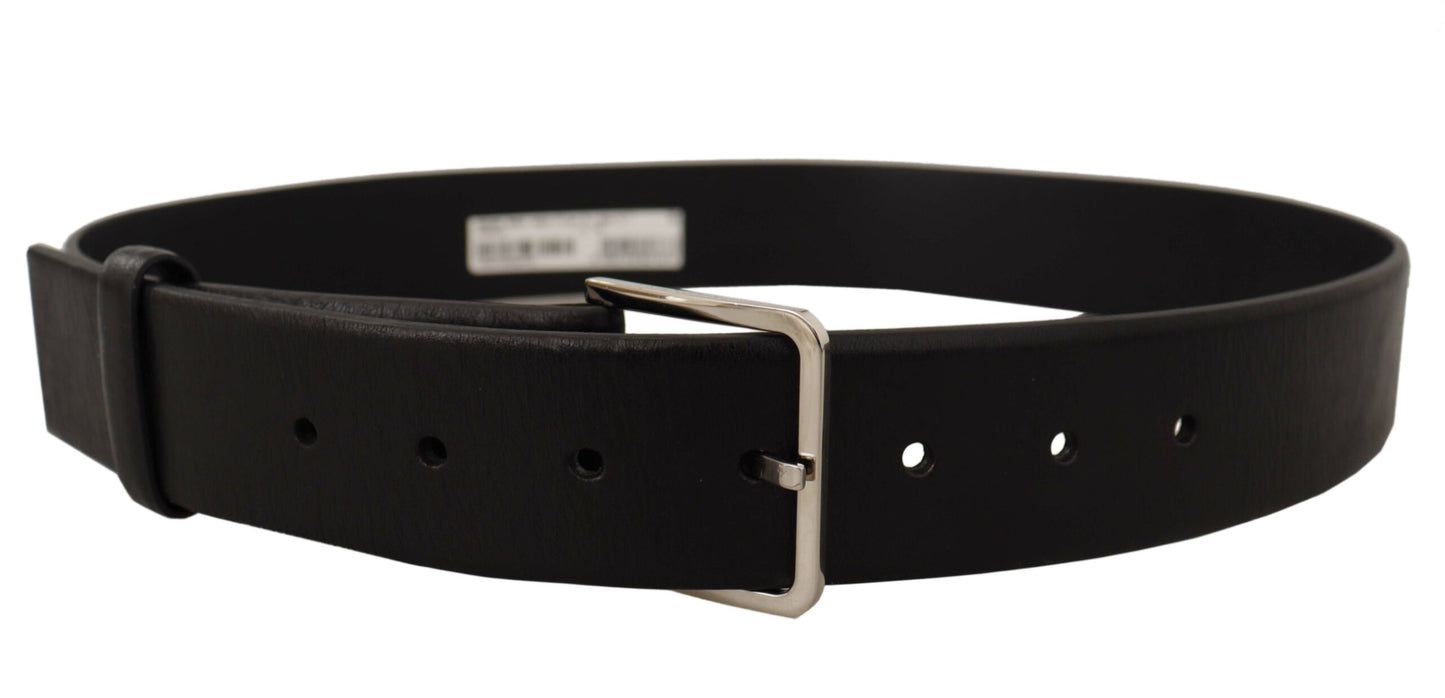 Dolce & Gabbana Elegant Black Leather Belt - Timeless Accessory