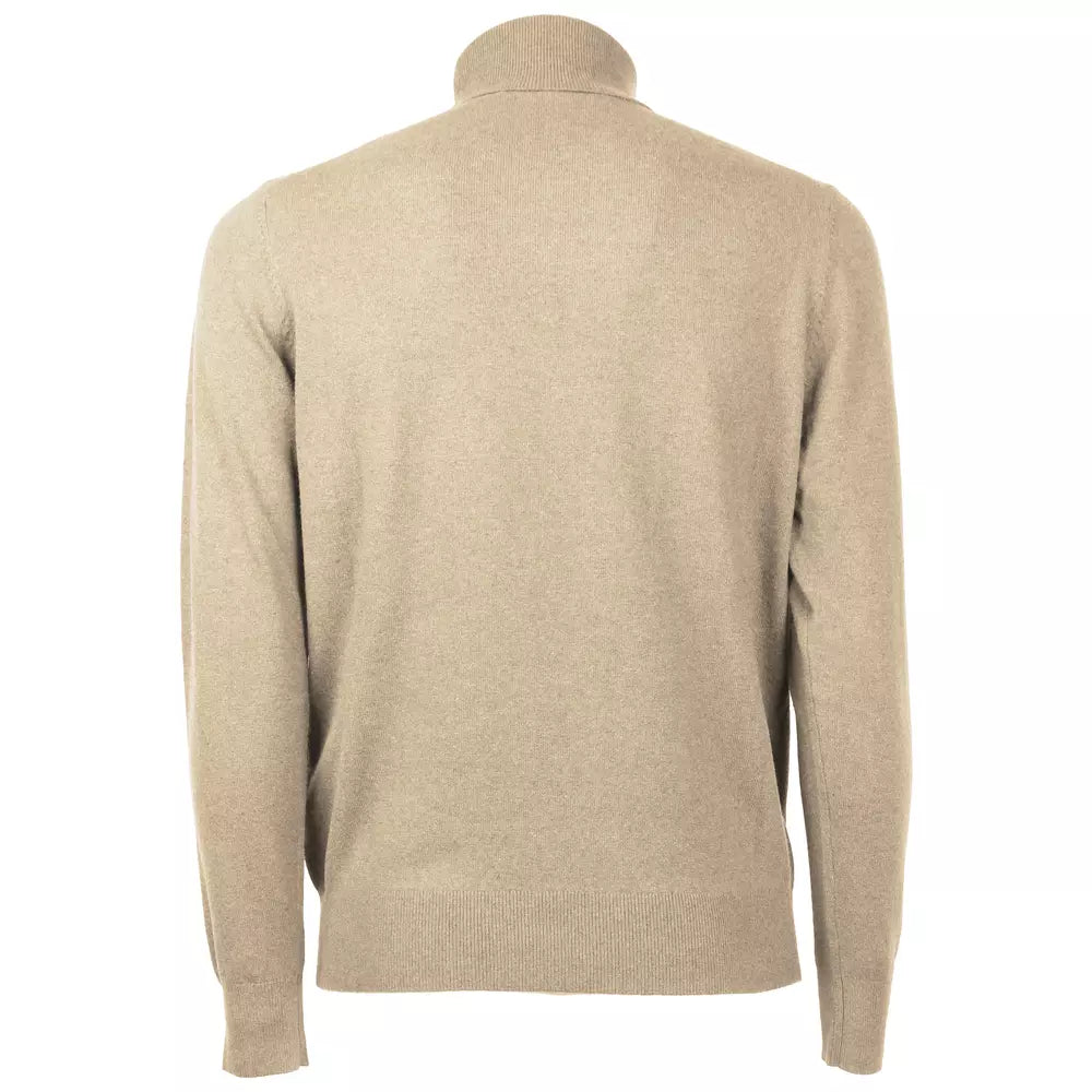 Emilio Romanelli Italian Wool-Cashmere Blend Turtleneck Sweater