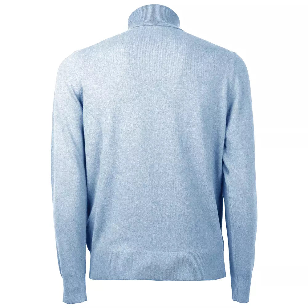 Emilio Romanelli Italian Wool-Cashmere Blend Turtleneck Sweater