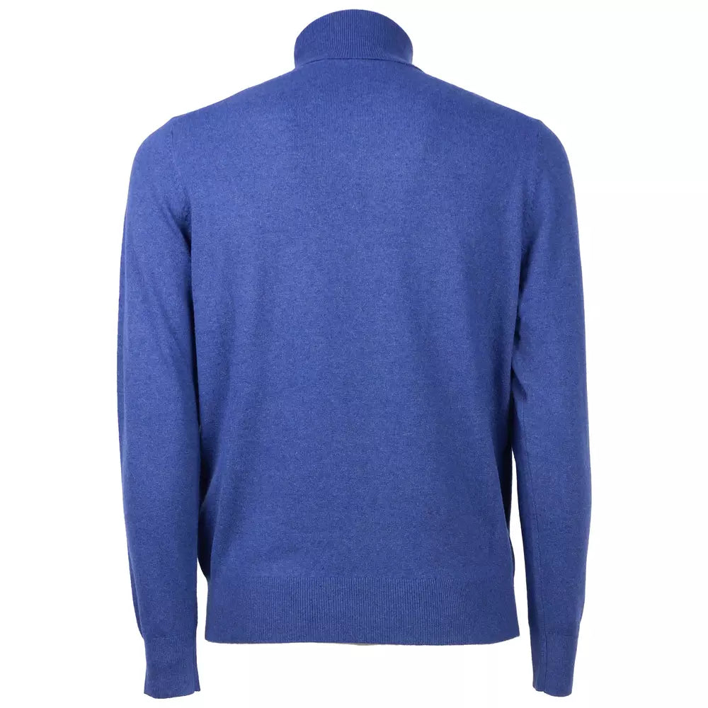 Emilio Romanelli Elegant Turtleneck Sweater in Wool-Cashmere Blend