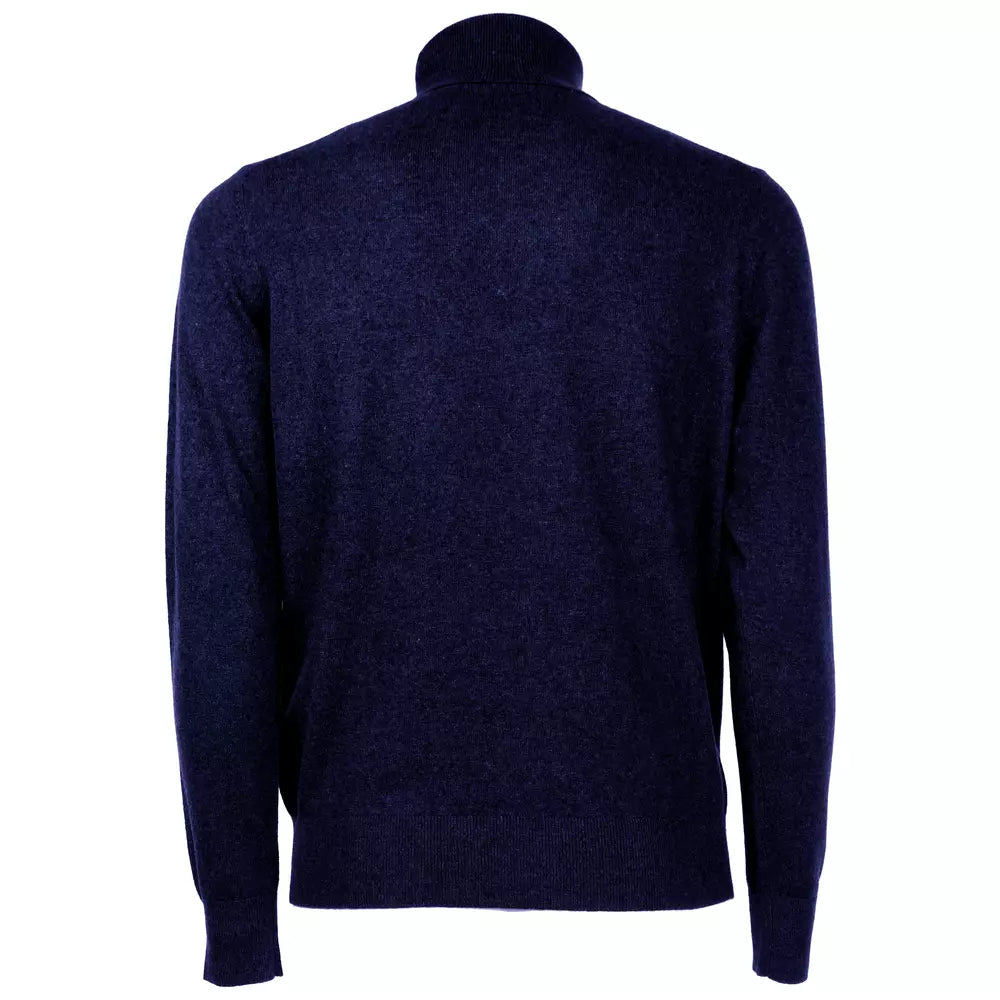 Emilio Romanelli Italian Wool-Cashmere Blend Turtleneck Sweater