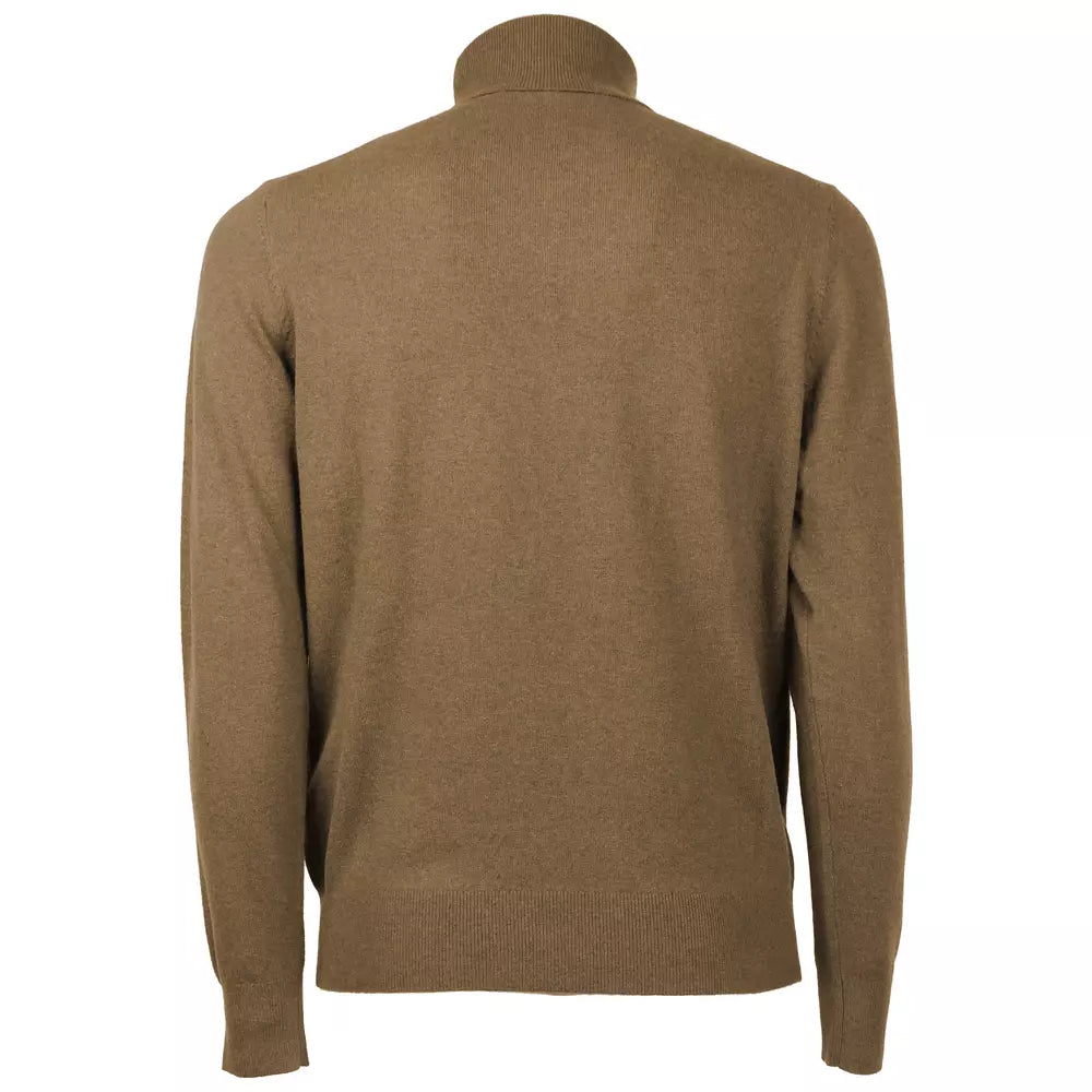 Emilio Romanelli Italian Wool-Cashmere Blend Turtleneck Sweater