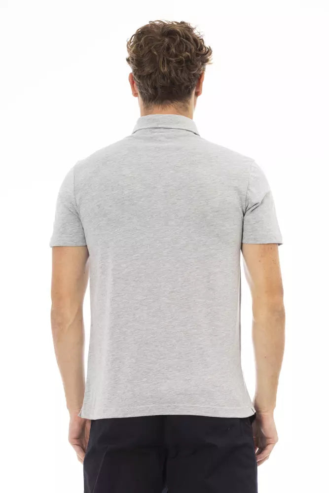 Baldinini Trend Gray Cotton Men Polo-Shirt