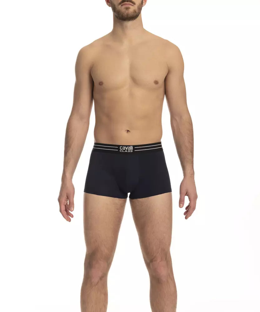 Cavalli Class Black Cotton Men's Trunk