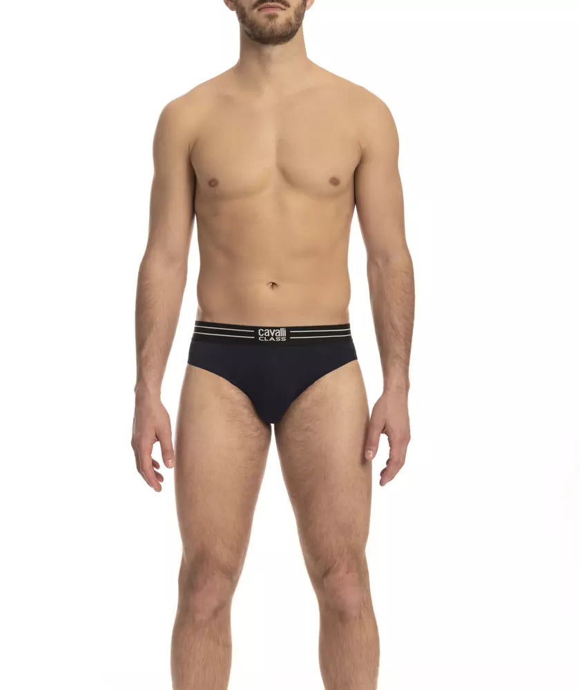 Cavalli Class Blue Cotton Men Underwear