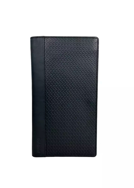 Baldinini Trend Elegant Black Leather Vertical Wallet