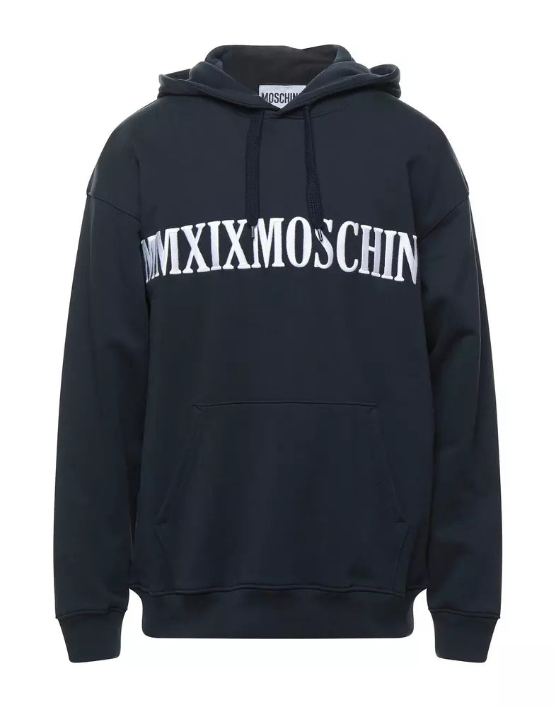 Moschino Couture Chic Contrast Logo Cotton Hoodie