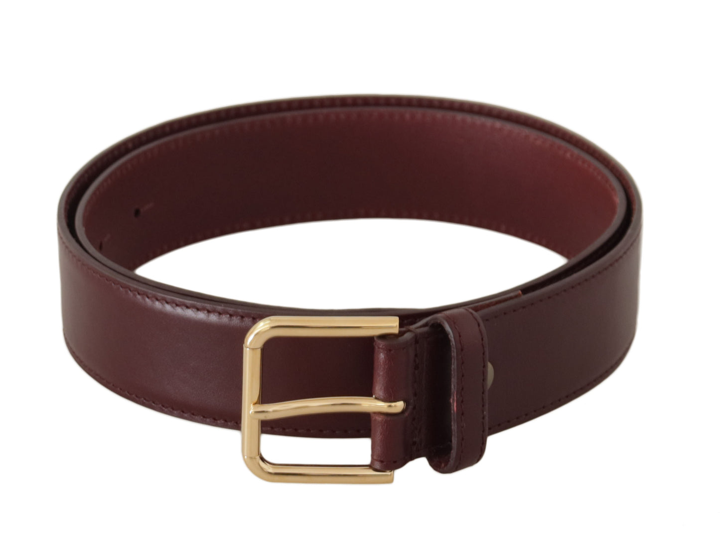 Dolce & Gabbana Elegant Leather Belt with Metal Buckle