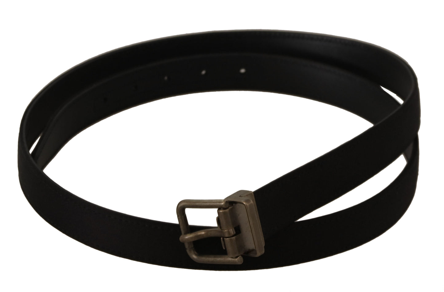 Dolce & Gabbana Elegant Black Leather Luxury Belt