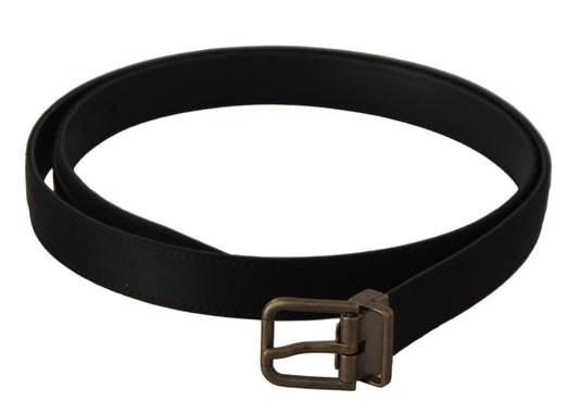 Dolce & Gabbana Elegant Black Leather Luxury Belt