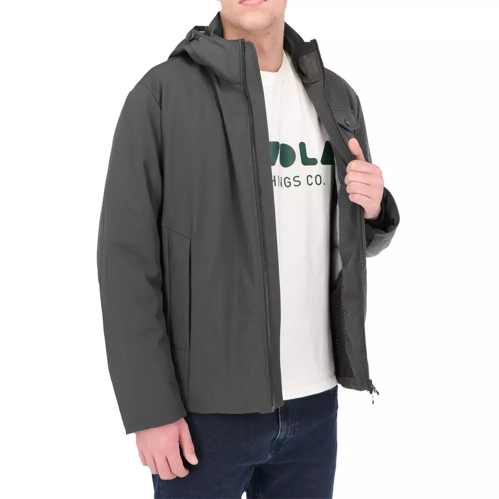 Refrigiwear Chic Eco-Down Men's Winter Hooded Jacket