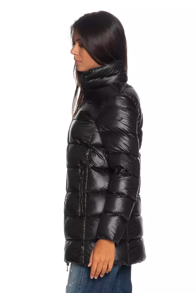 Refrigiwear Elegant Long Ellis Black Down Jacket