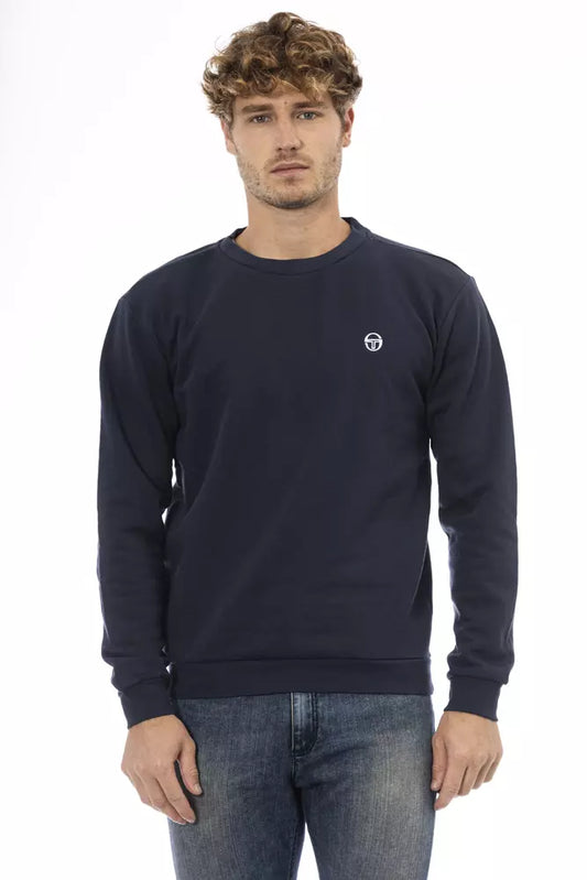 Sergio Tacchini Blue Cotton Men Sweater