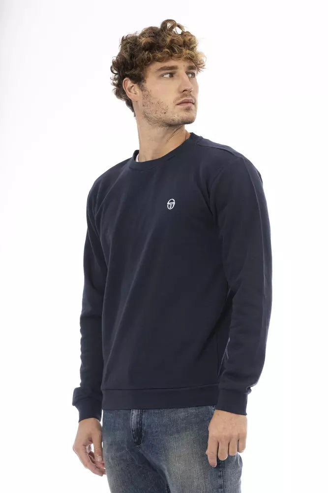 Sergio Tacchini Blue Cotton Men Sweater