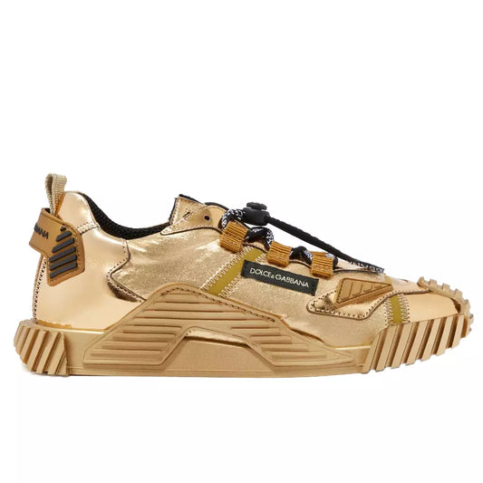 Dolce & Gabbana Copper-Toned Iconic Designer Sneakers