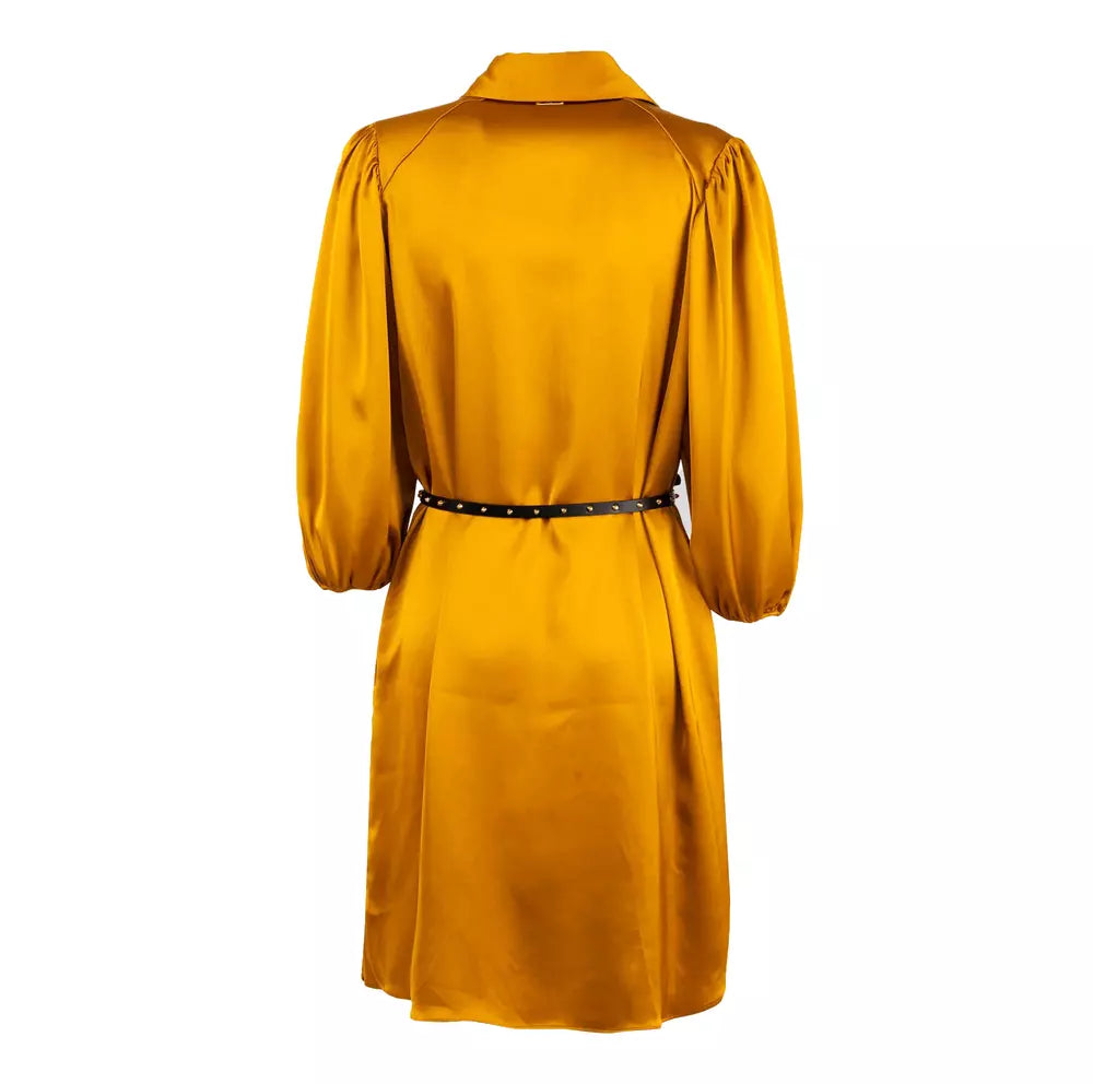 Liu Jo Radiant Yellow Summer Dress with Belt