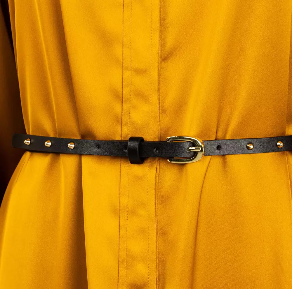 Liu Jo Radiant Yellow Summer Dress with Belt