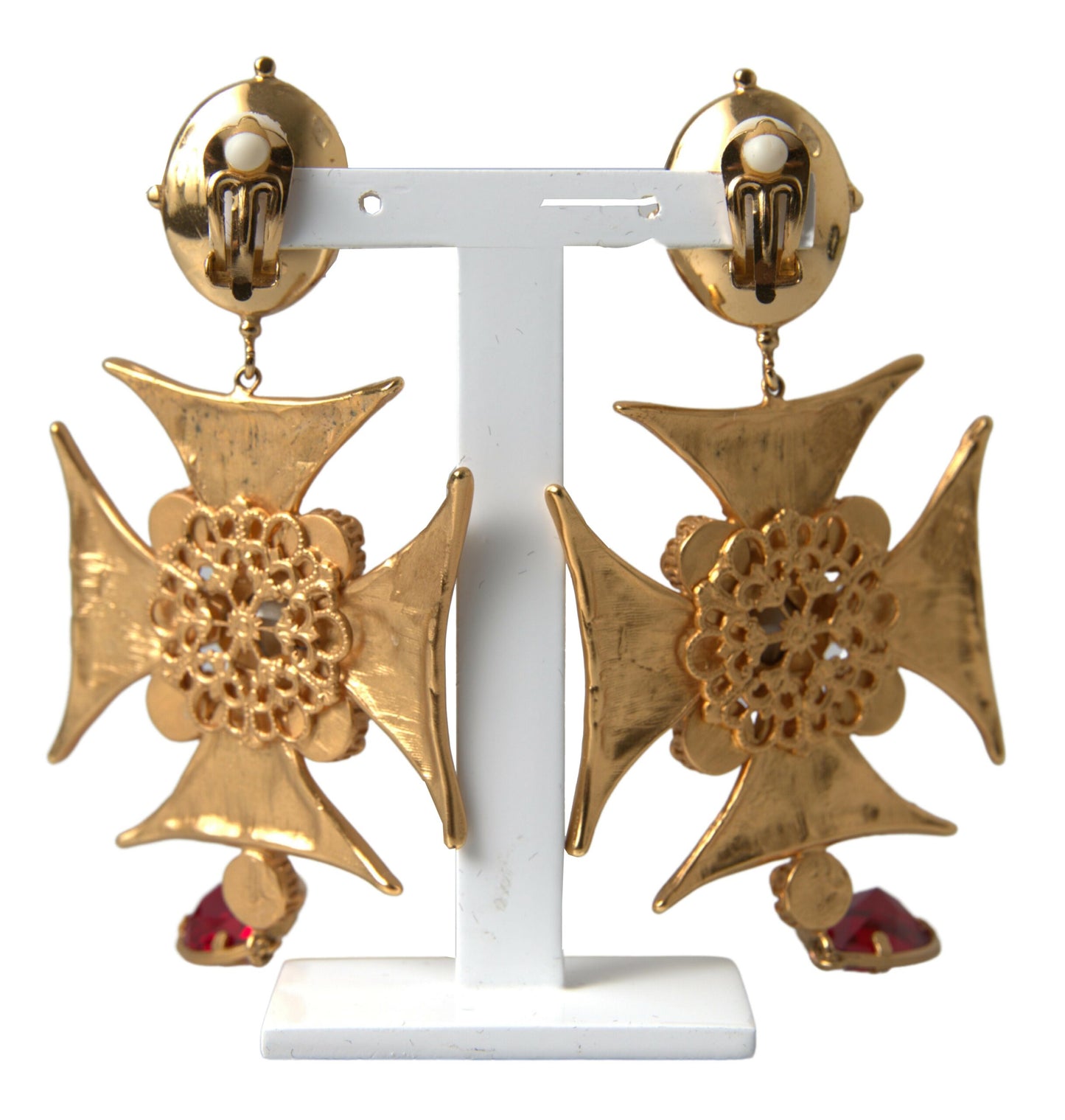 Dolce & Gabbana Opulent Gold-Toned Clip-On Earrings