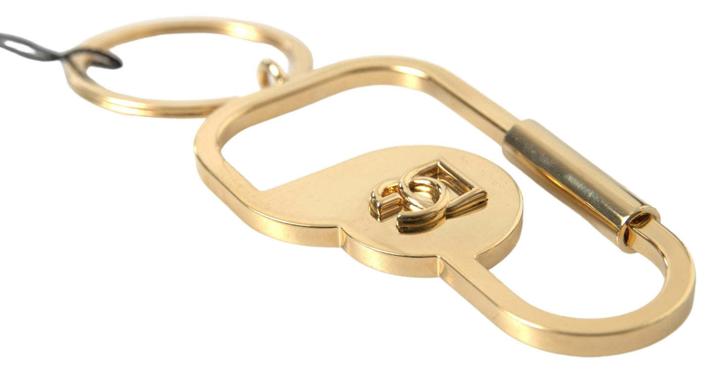 Dolce & Gabbana Elegant Gold Metal Keychain Accessory