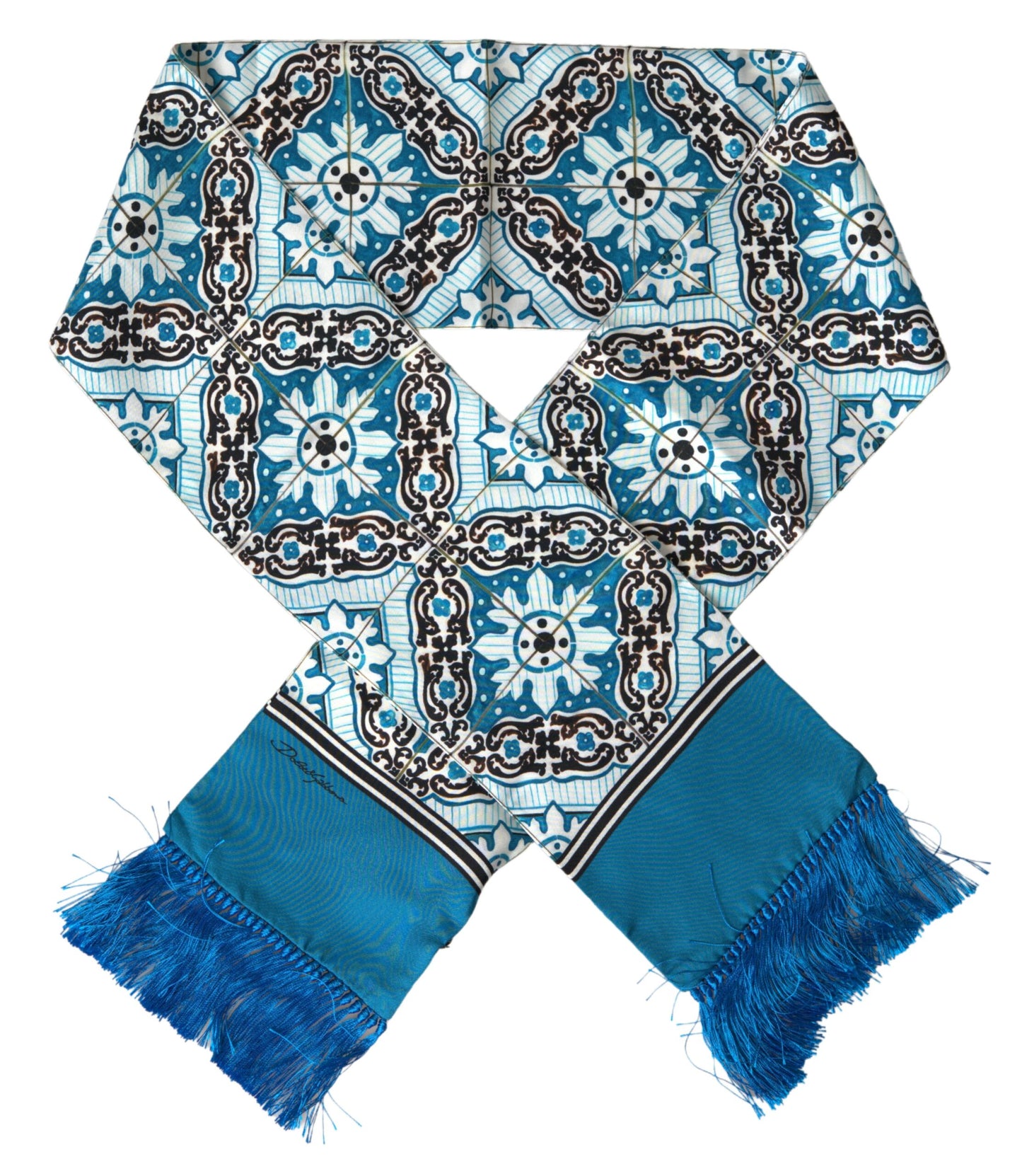 Dolce & Gabbana Elegant Silk Men's Neck Wrap Scarf