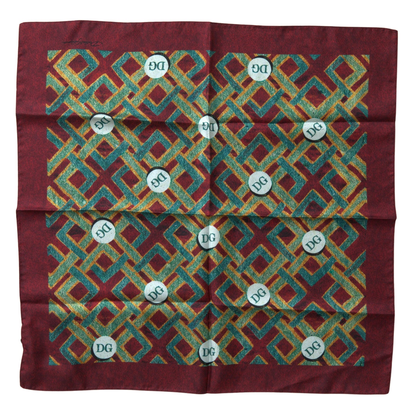 Dolce & Gabbana Elegant Multicolor Silk Men's Square Scarf