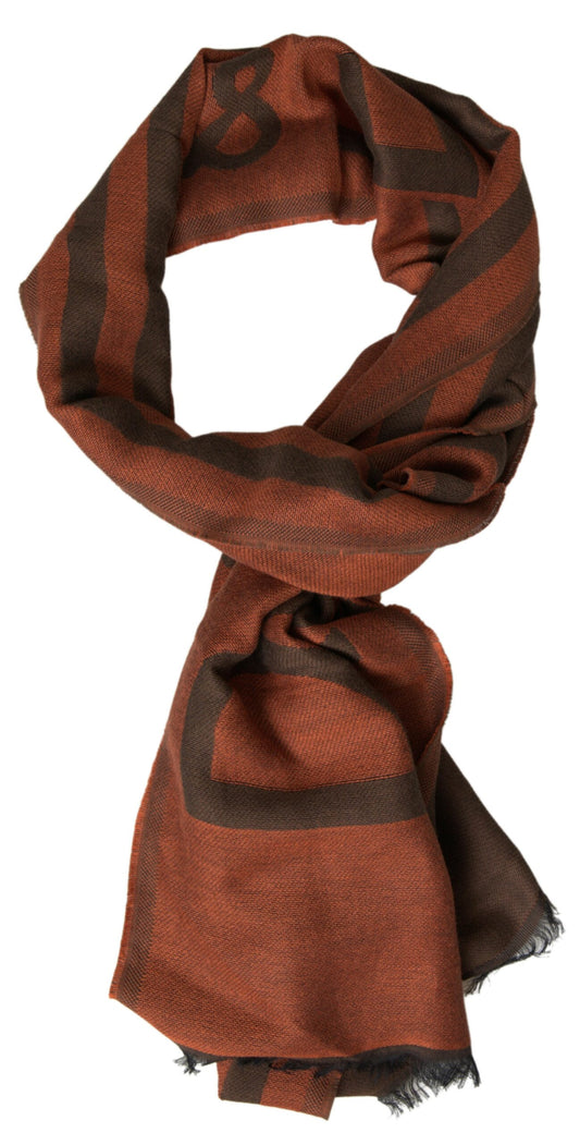 Dolce & Gabbana Elegant Brown Cotton Modal Men's Scarf