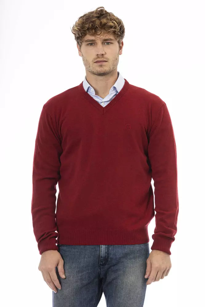 Sergio Tacchini Red Wool Men Sweater