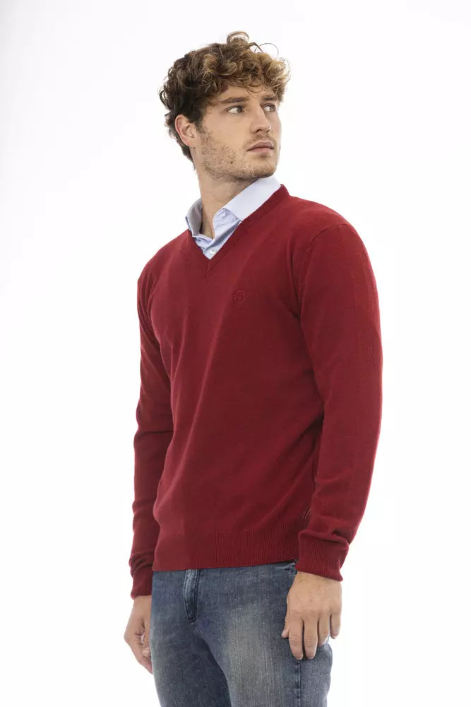 Sergio Tacchini Red Wool Men Sweater