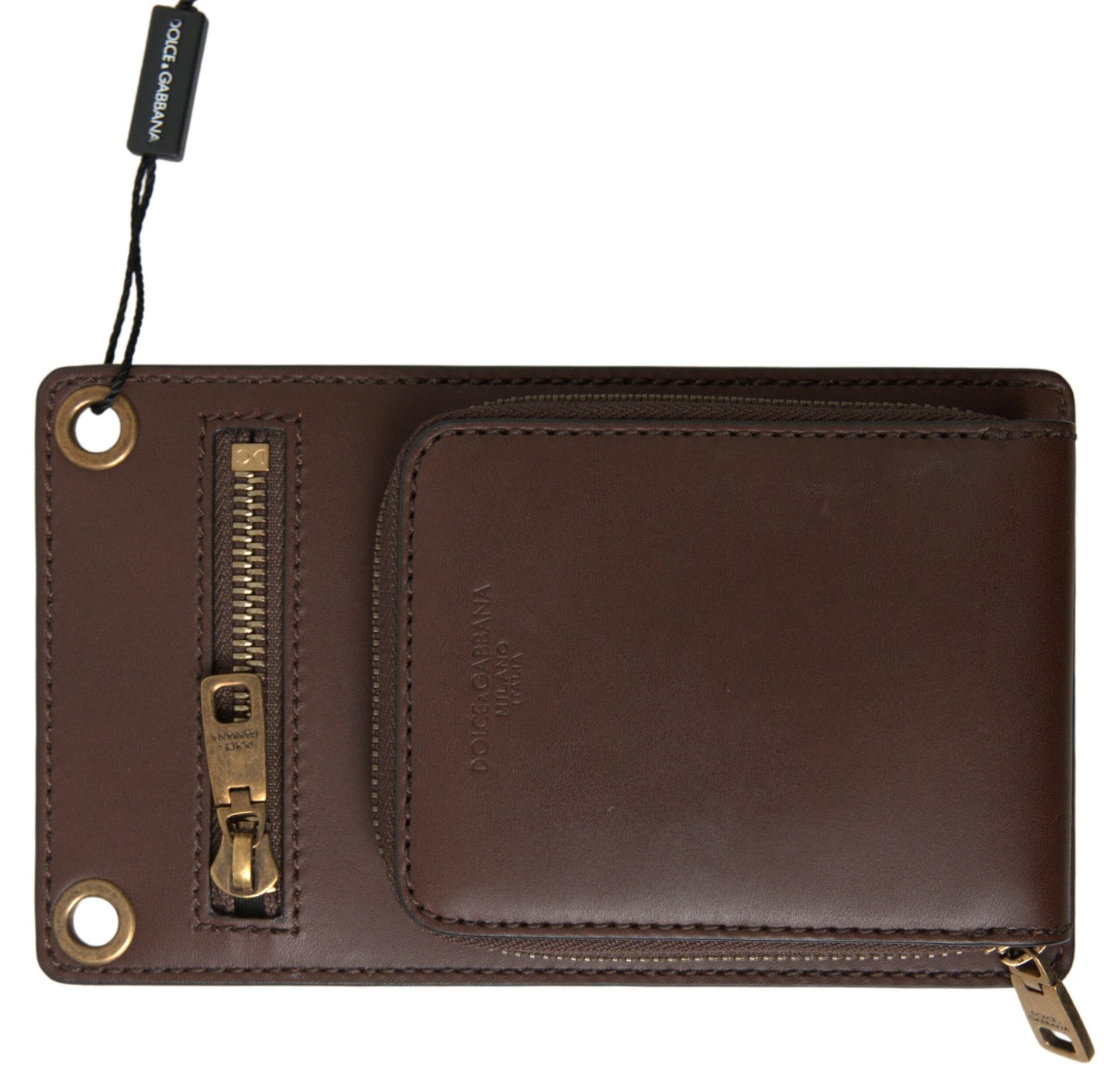 Dolce & Gabbana Elegant Calfskin Leather Crossbody Phone Bag