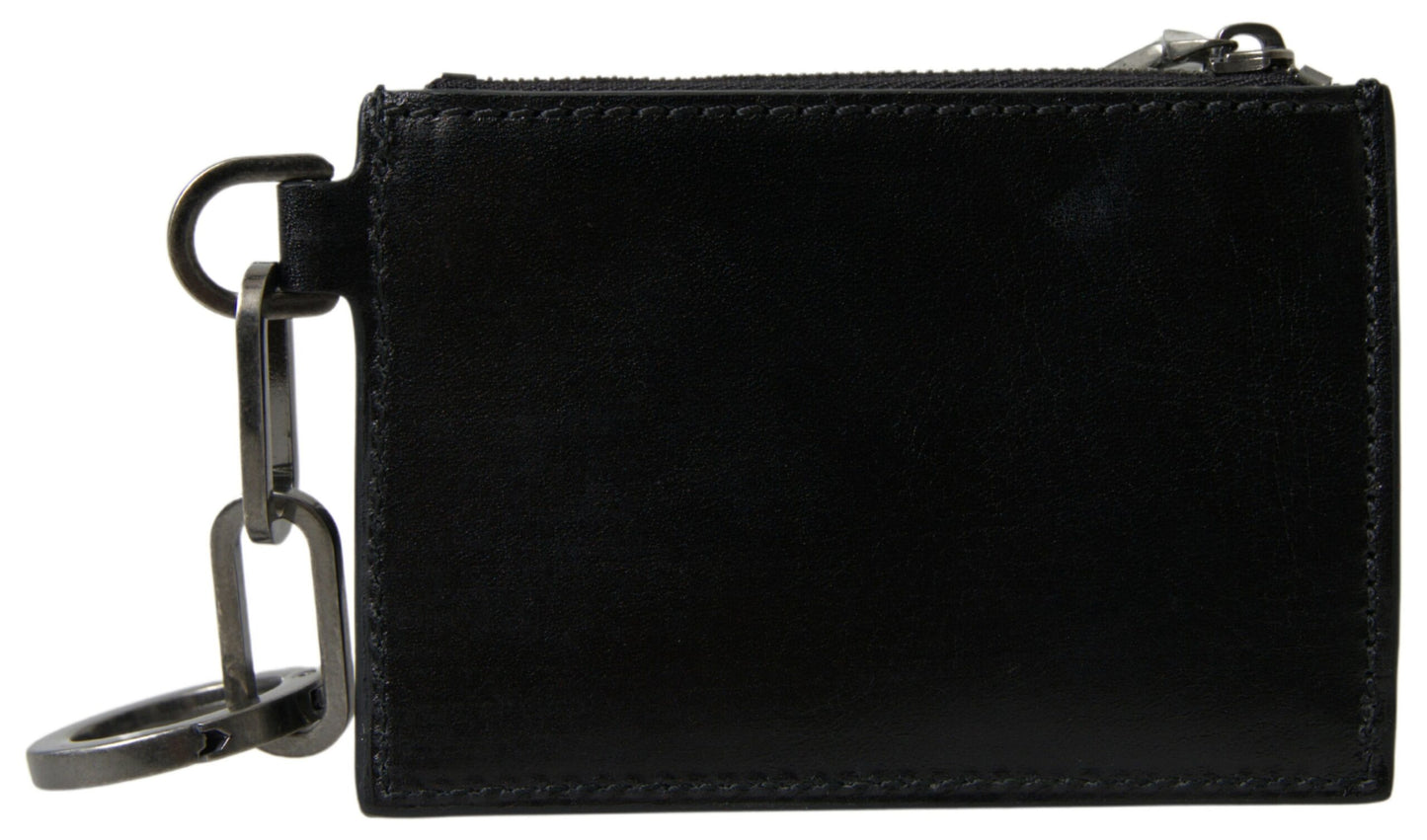 Dolce & Gabbana Elegant Leather Coin Purse Wallet