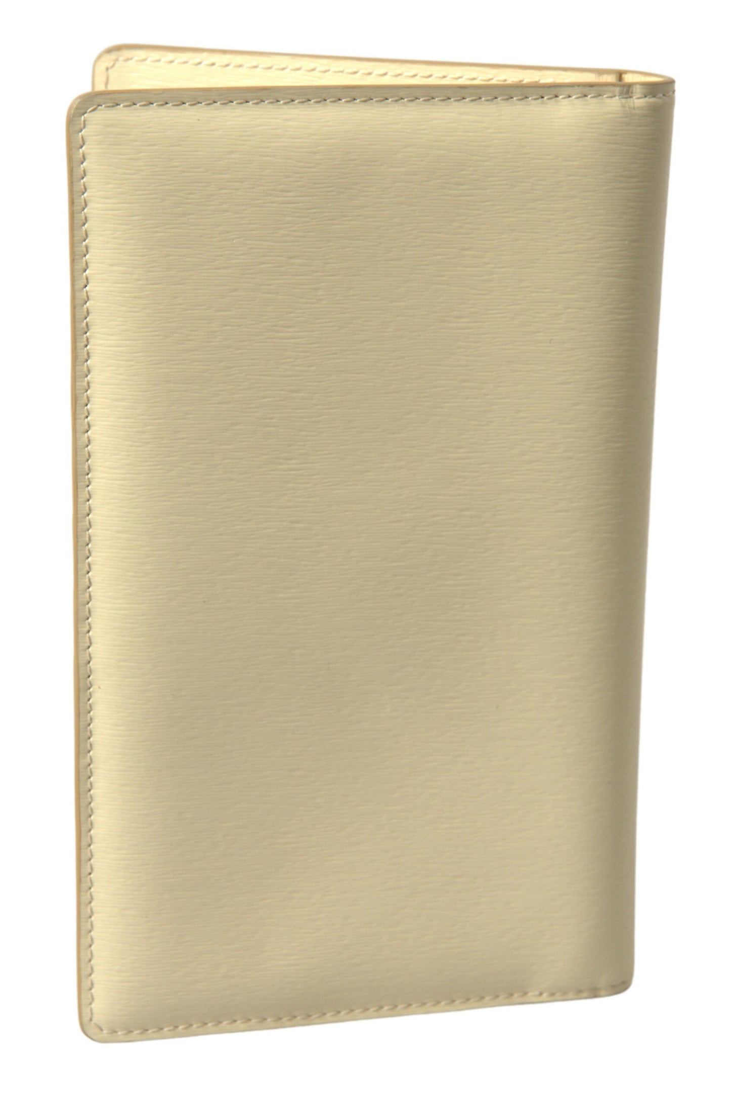 Dolce & Gabbana Elegant Beige Leather Passport Holder