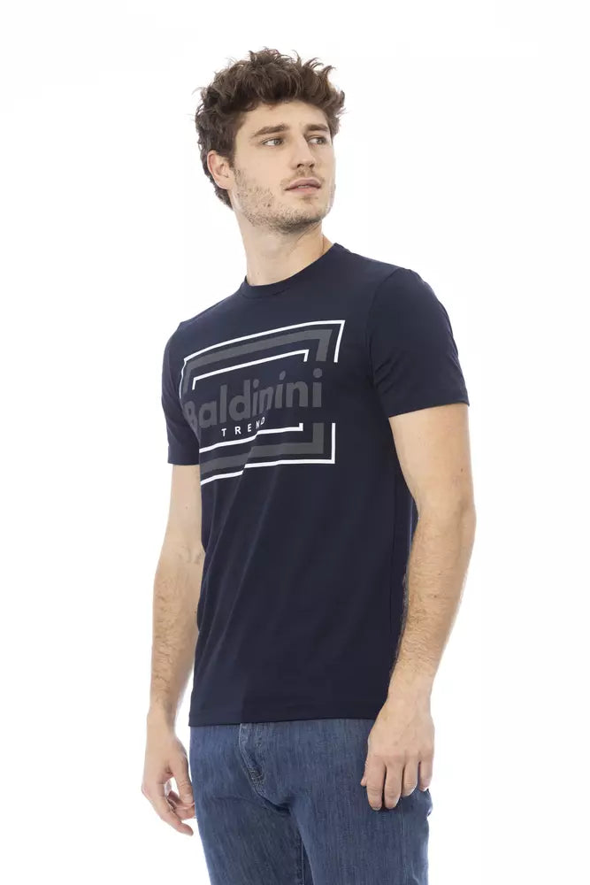 Baldinini Trend Blue Cotton Men T-Shirt