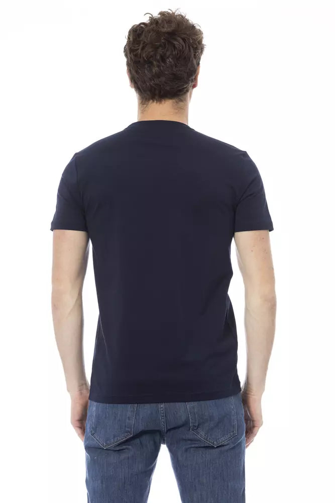 Baldinini Trend Blue Cotton Men T-Shirt