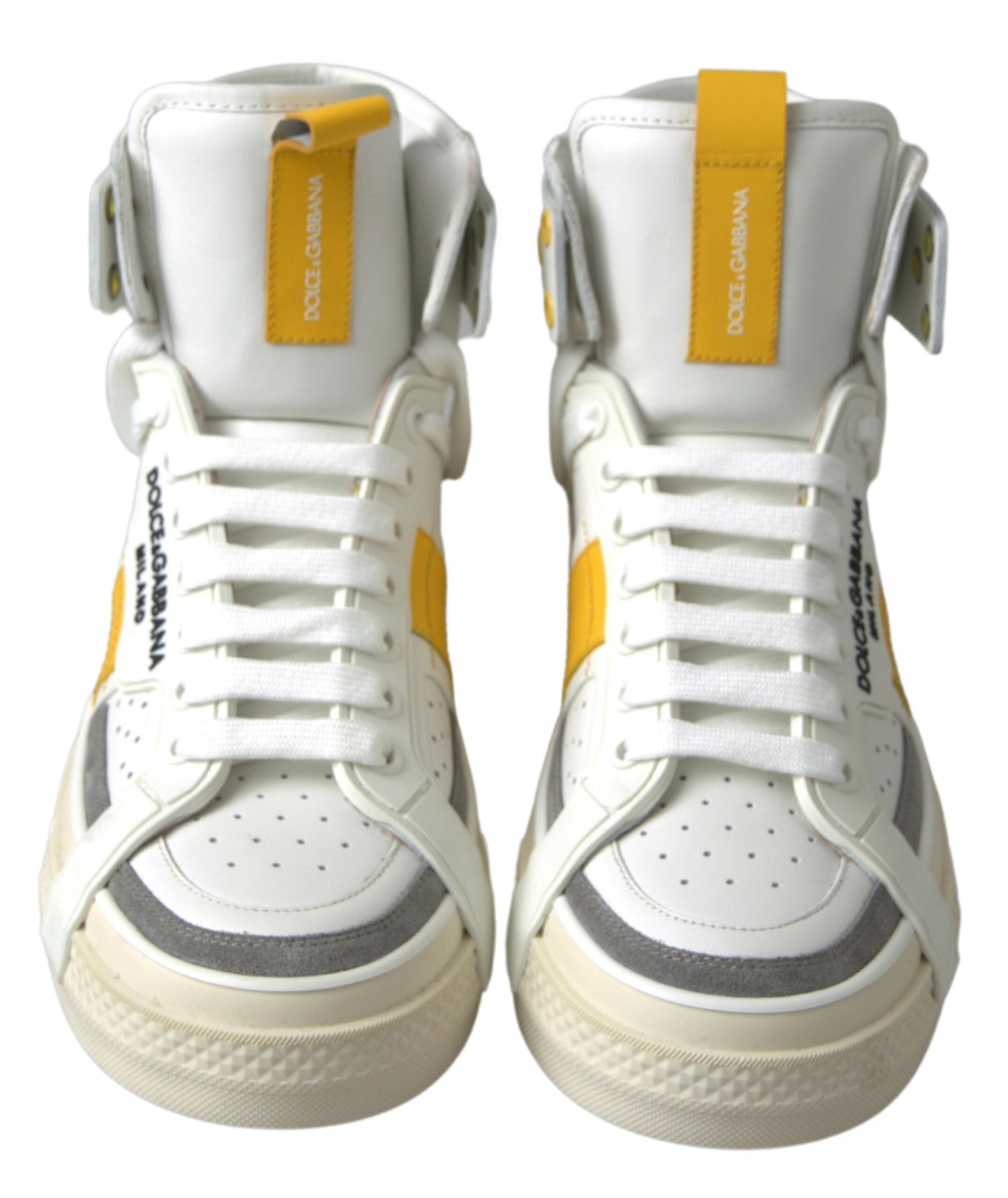 Dolce & Gabbana High-Top Perforated Leather Sneakers