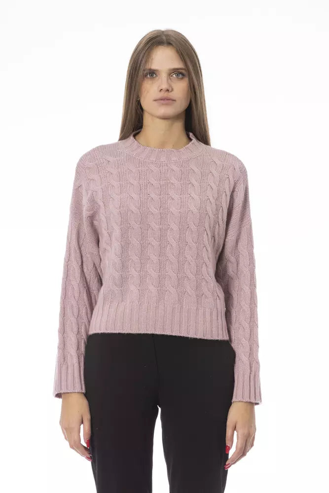 Baldinini Trend Pink Wool Women Sweater