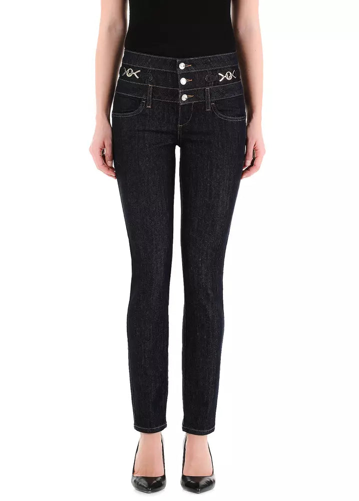 Liu Jo Embellished High-Waist Skinny Jeans