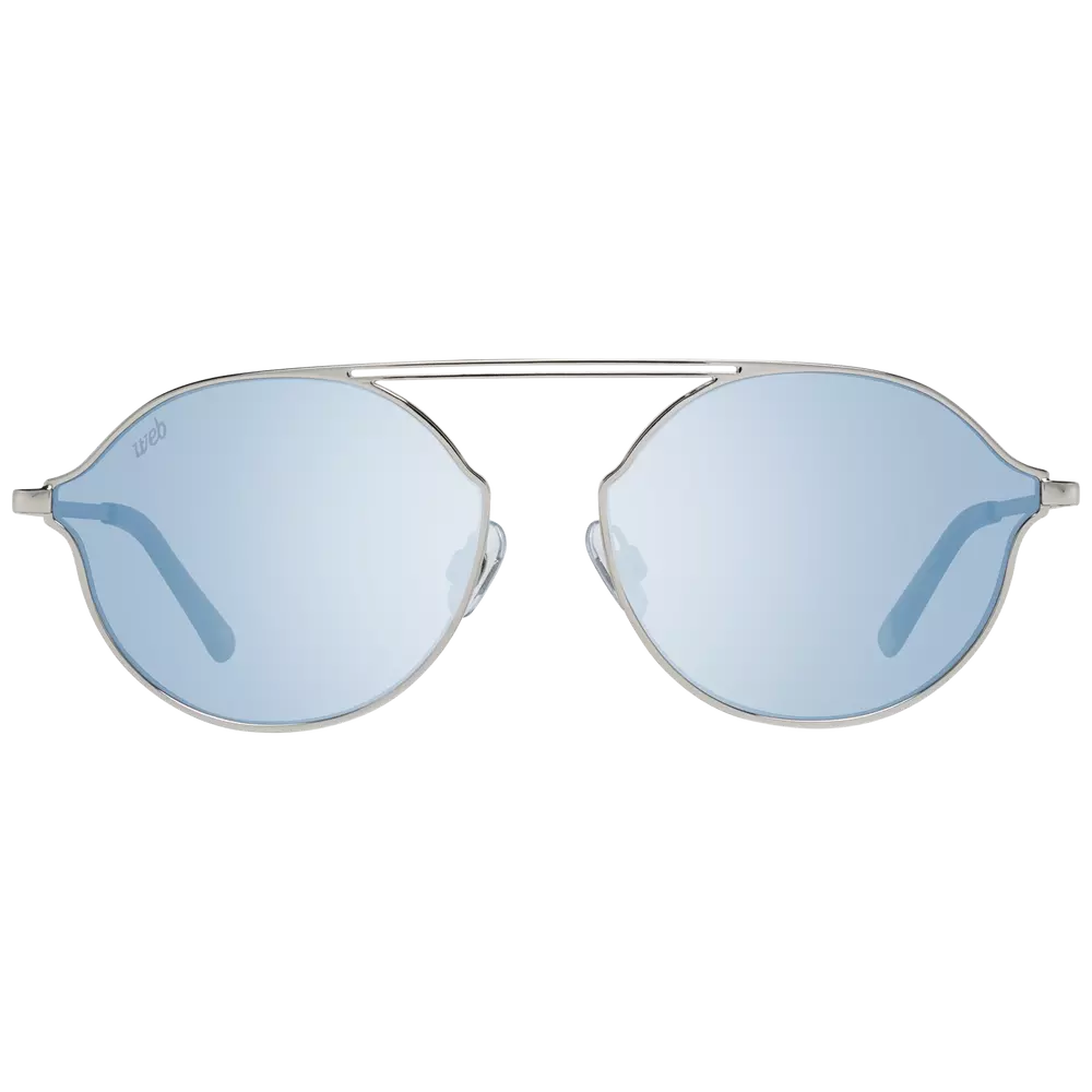 Web Silver Unisex Sunglasses