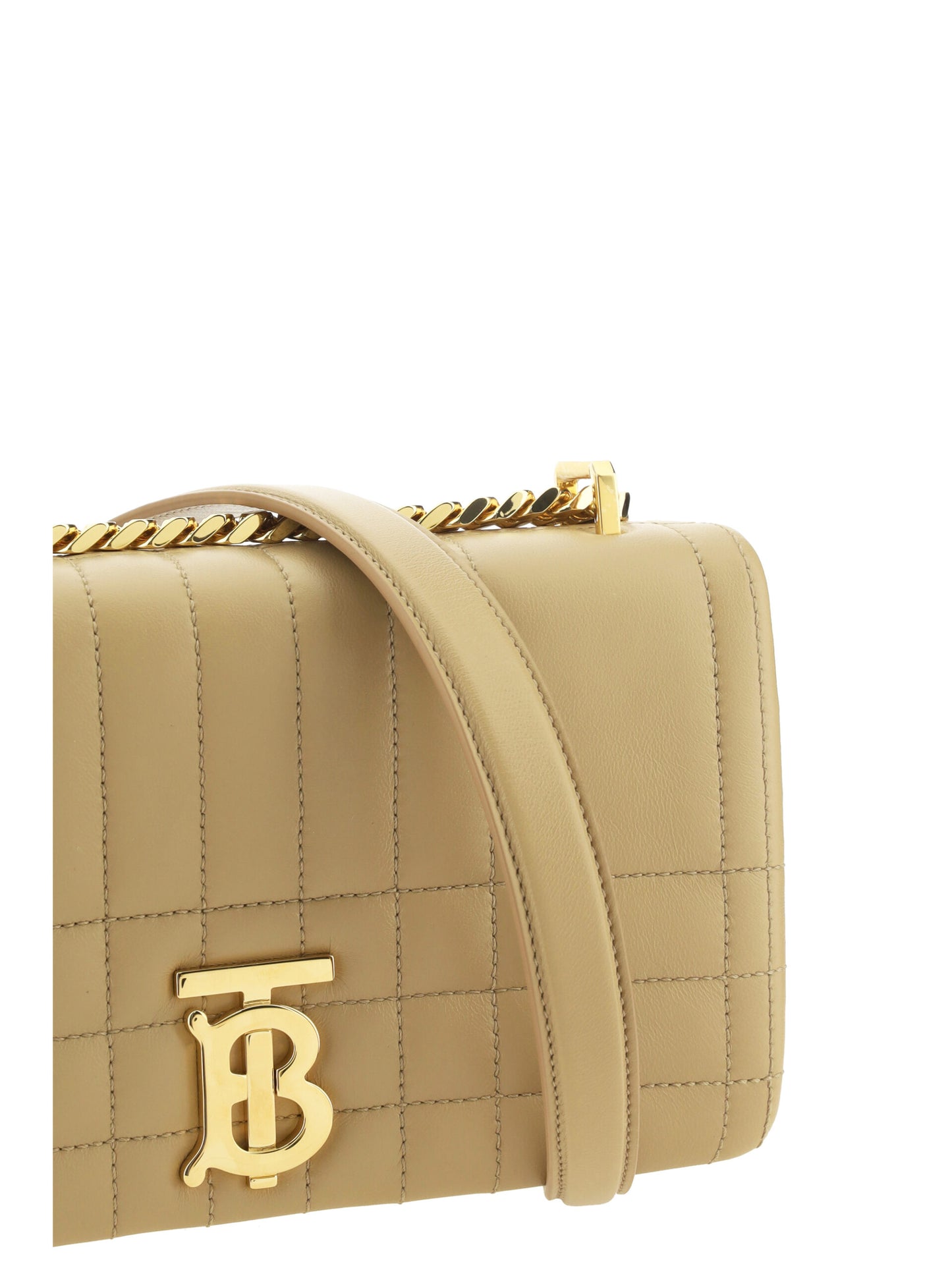 Burberry Elegant Quilted Lamb Leather Shoulder Bag