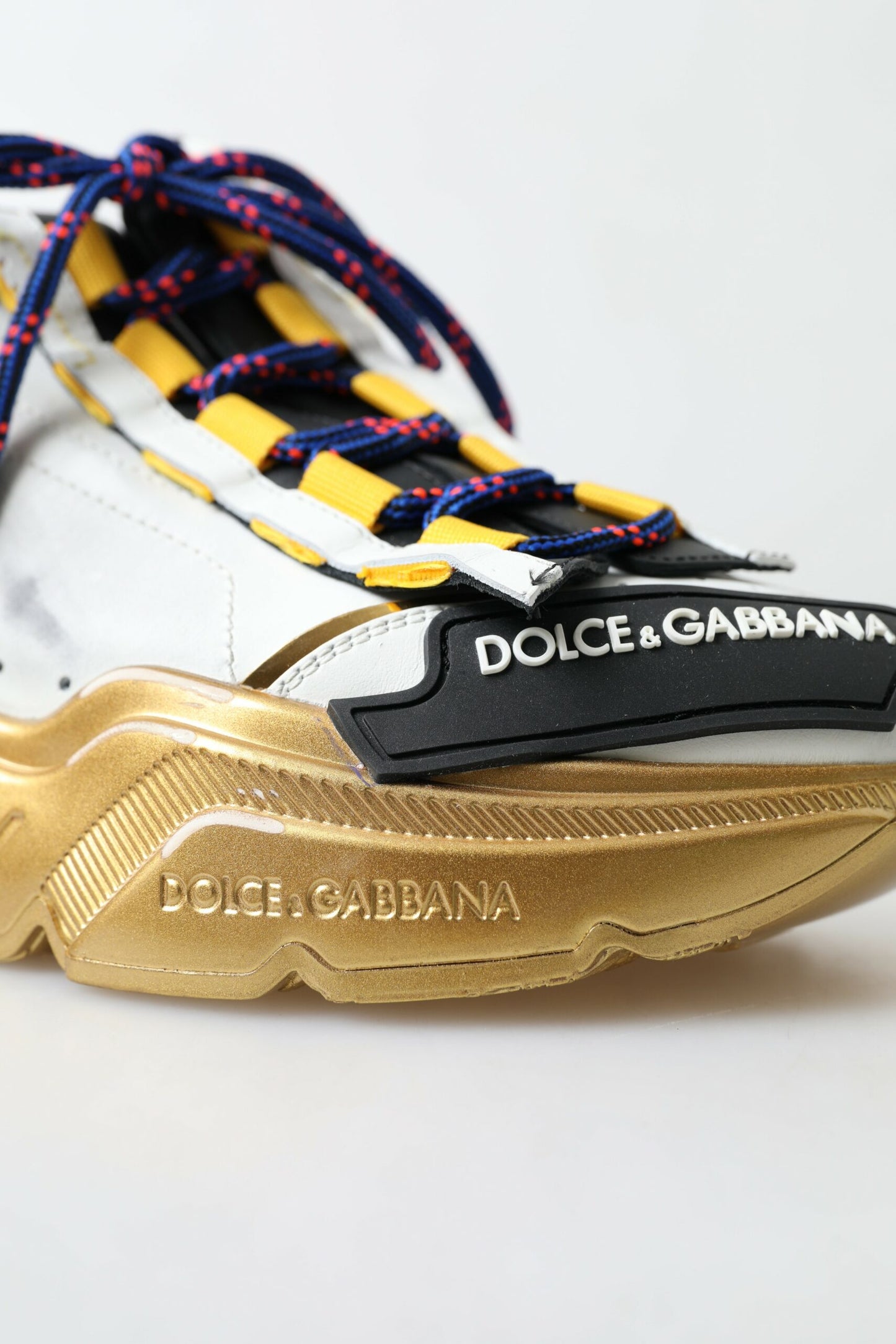 Dolce & Gabbana Elevated DayMaster Gold Casual Sneakers