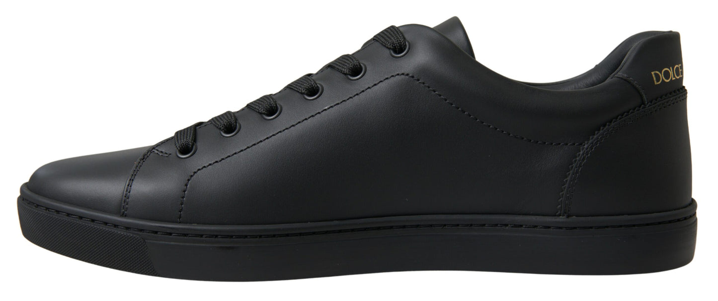 Dolce & Gabbana Elegant Heart Patch Leather Sneakers