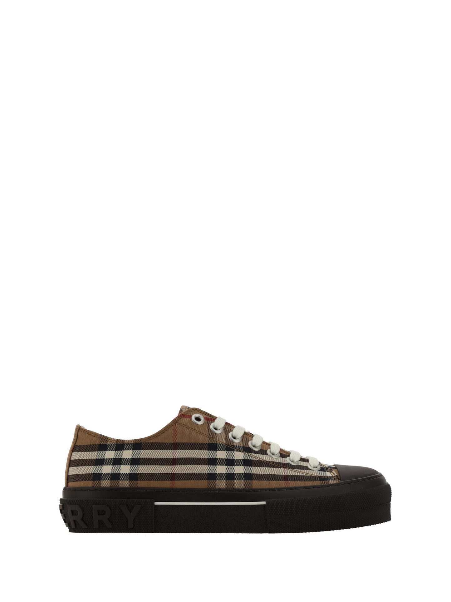 Burberry Elegant Low Top Cotton Canvas Sneakers