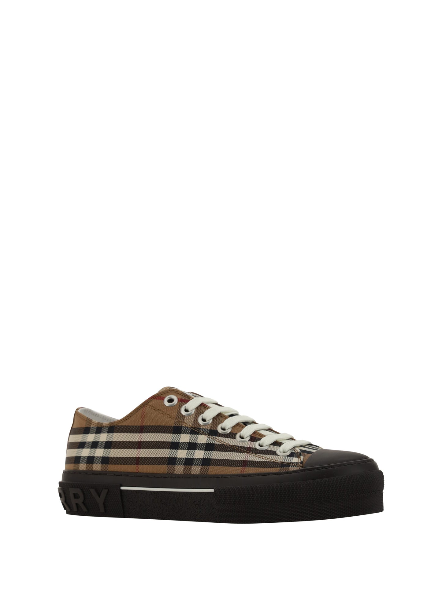 Burberry Elegant Low Top Cotton Canvas Sneakers