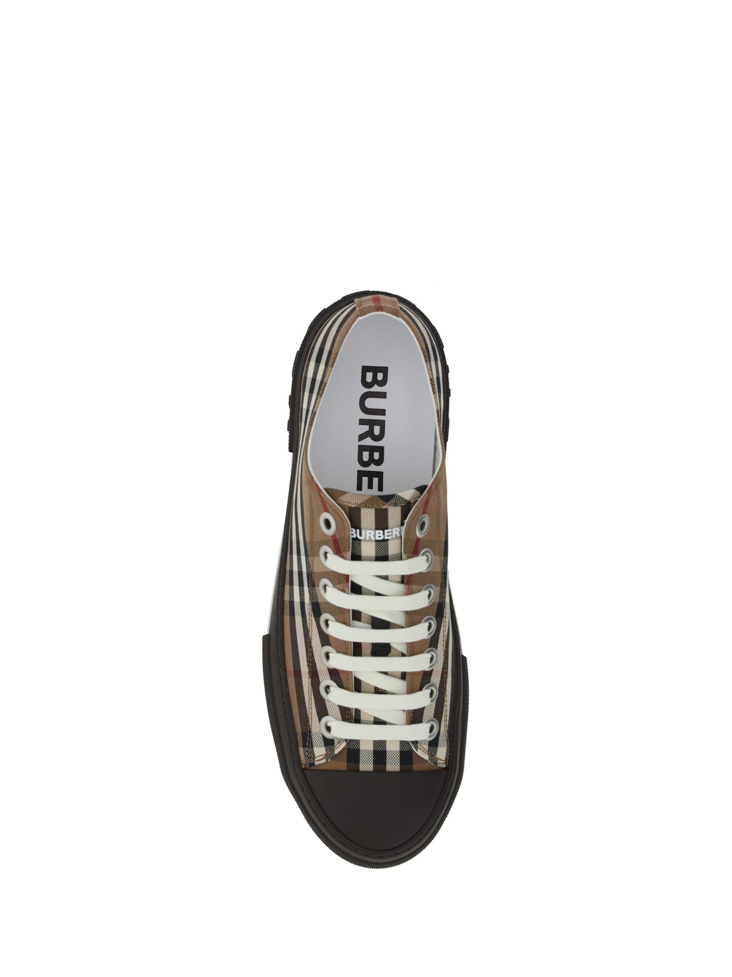 Burberry Elegant Low Top Cotton Canvas Sneakers