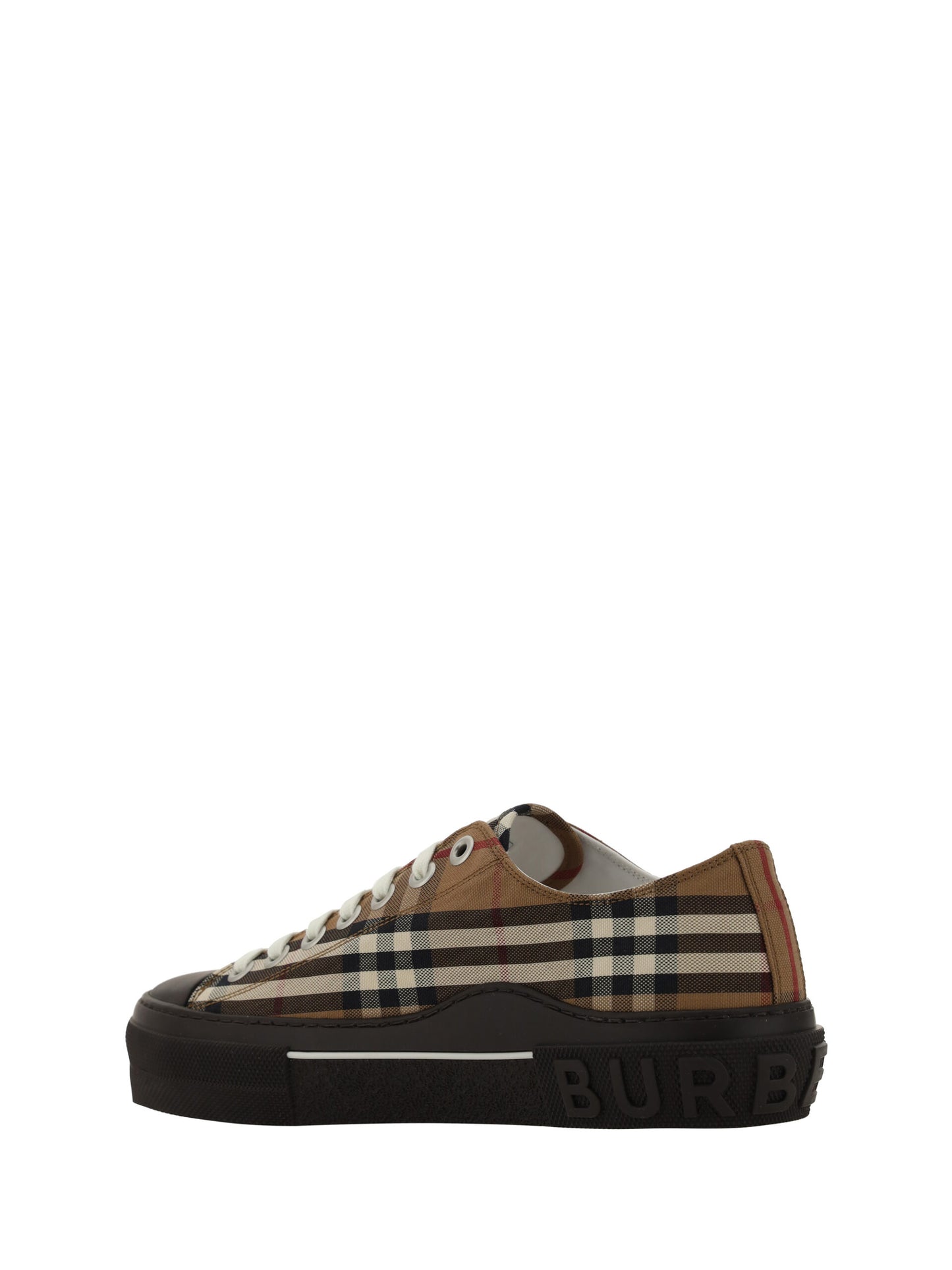 Burberry Elegant Low Top Cotton Canvas Sneakers