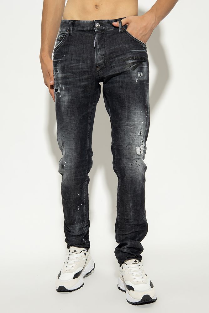 Dsquared² Sleek Slim Fit Black Denim Jeans