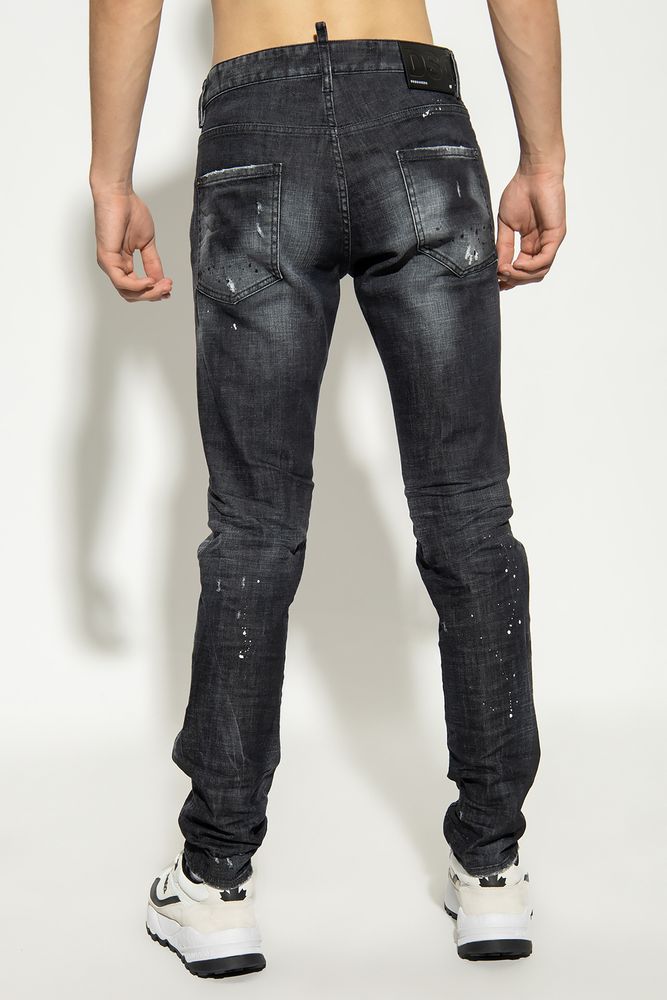 Dsquared² Sleek Slim Fit Black Denim Jeans